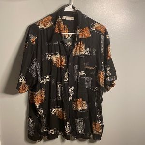 Mens Feldini Large Casual Button-Down